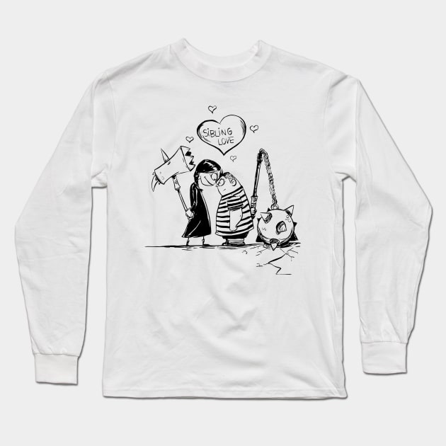 Sibling Rivalry Long Sleeve T-Shirt by obillwon